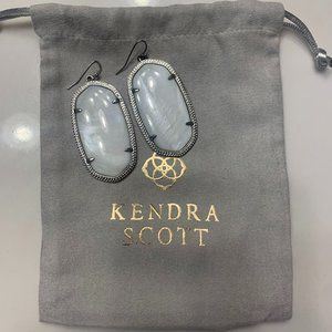 Kendra Scott Drop Earrings-Pearl